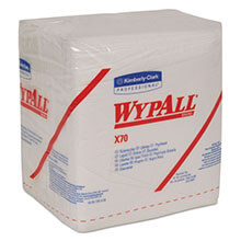 Kimberly Clark WypAll® X70 Manufactured Quarterfold Rags KCC41200