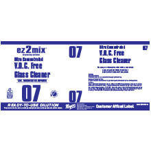 ez2mix Ultra Concentrated V.O.C. Free Glass Cleaner - Label Only