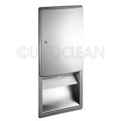 American Specialties [20452] Roval™ Recessed Paper Towel Dispenser &amp; Waste Receptacle ASI-20452