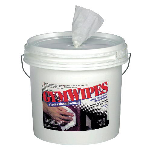 Antibacterial Gym Wipes, 6 x 8, White UnoClean