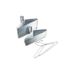 Generations Heavy-Duty Metal Hook Clothes Hangers - 17" - (100) Chrome Hangers