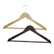 Homz [8654WAST2.18] Wooden Suit Hangers - 2 Pack