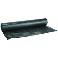Black Polyethylene Plastic Sheeting Tarp - 8' x 100' - 6 Mil. - Black