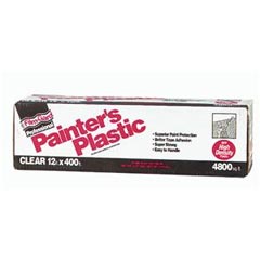 Film Gard Professional Painter's High Density Plastic Sheeting Tarp - 12' x 400' - .35 Mil. - Clear