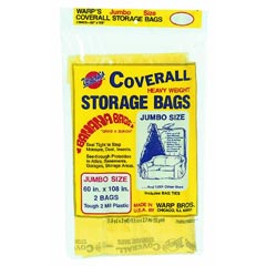 Warp Bros. [CB60] Original Banana Bags® Coverall Heavyweight Plastic Storage Bag - Transparent - 2 mil. - (2) 60" x 108" Bags