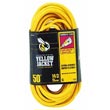 Woods Yellow Jacket Heavy-Duty Extension PowerLite™ Power Cord - 14/3 - Yellow - 50' Long