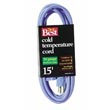 Cold Temperature Extension Power Cord - 16/3 - Blue - 15' Long 548650