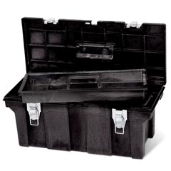 Rubbermaid [7802] Industrial Tool Storage Box - Black - 26" Long