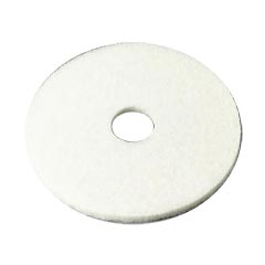 3M™ [4100] White Super Polishing Pad - Low-Speed - (5) 24" Pads