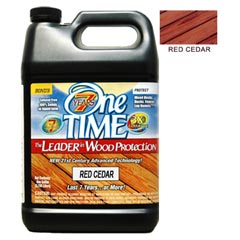 One TIME® [00300] Hard Wood Protector - Red Cedar - 1 Gallon Bottle