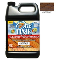 One TIME® [00100] Hard Wood Protector - Chestnut - 1 Gallon Bottle