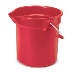 Rubbermaid [2614 RED] BRUTE® Round Bucket - Red - 14 qt.