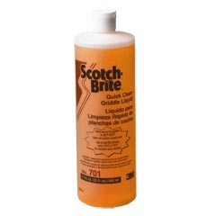 3M™ [701] Scotch-Brite™ Quick Clean Griddle Liquid - (4) 1 Quart Bottles