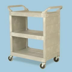 Rubbermaid Commercial Light-Duty Utility Cart with Enclosed End Panels RCP335588PLA