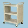 Rubbermaid Commercial Light-Duty Utility Cart with Enclosed End Panels
