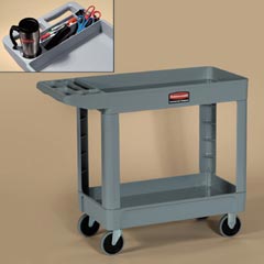 Rubbermaid Commercial Heavy-Duty Service/Utility Cart - Beige RCP450088BEI