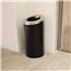 15 Gallon Black Powder-Coated Steel Round Open Top Trash Can HLS
