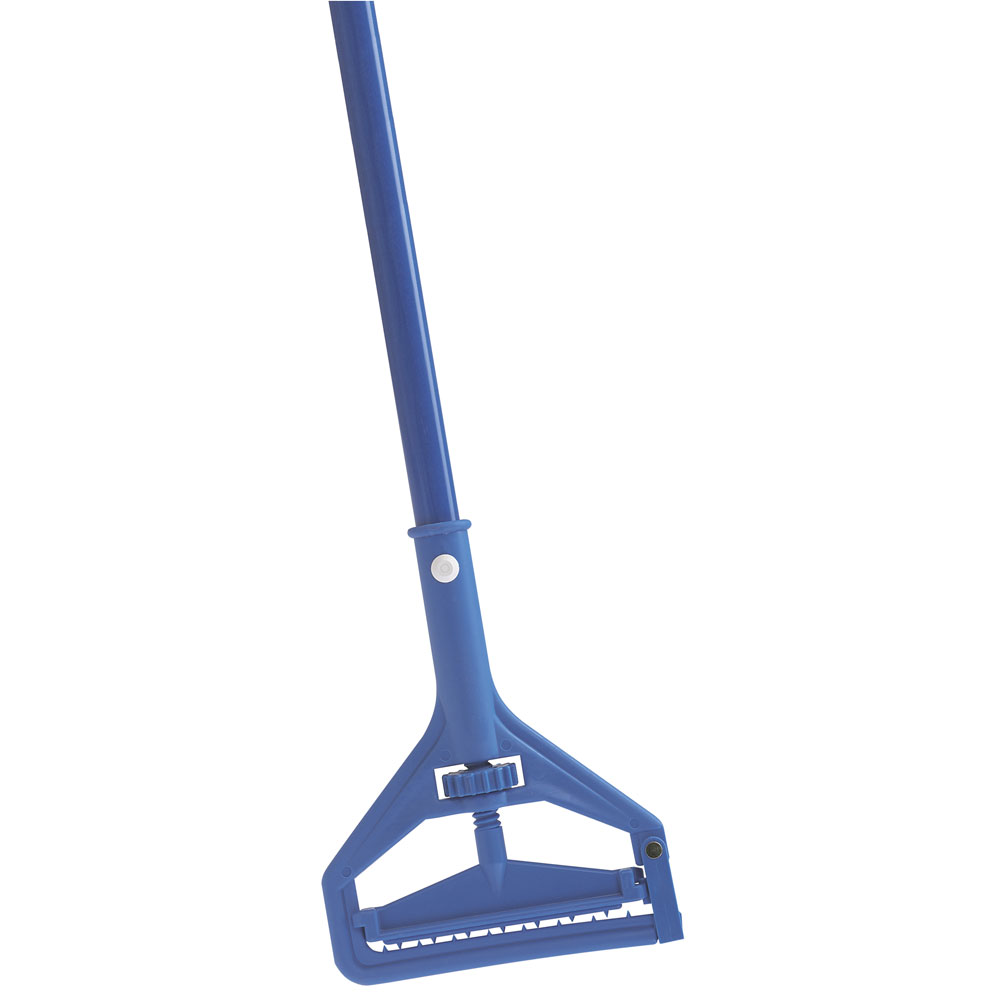 Quick Change Blue Fiberglass Wet Mop Handle w/ Plastic Head UnoClean