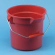 Brute® Plastic 14-Quart Round Bucket - Red RCP2614RED