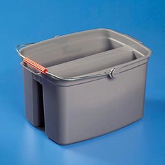 Brute® Plastic Double Pail Buckets - 17 Quart RCP2617GRA