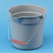 Brute® Plastic 10-Quart Round Bucket - Gray RCP2963GRA