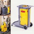 Rubbermaid Commercial Compact Cleaning Cart - Gray RCP6182GRA