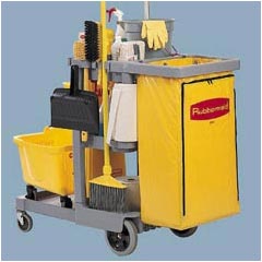 Rubbermaid Commercial Janitor Cart - Replacement Vinyl Bag RCP6183YEL