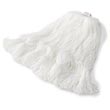 Rubbermaid [T200-06] Gloss Pro™ Flat Nylon Finish Mop - White - 1" Headband - (6) Medium Mop Heads RCPT200-06