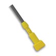 Rubbermaid [H246-GRA] Gripper® Clamp Style Wet Mop Handle - Plastic Yellow Head - 60" Gray Fiberglass Handle RCPH246GRA