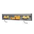 Rubbermaid [1992] Closet Organizer Tool & Mop Holder - Gray - 18" Long RCP1992GRA