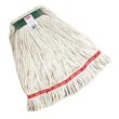 Rubbermaid [A112-06] Web Foot® Cotton/Synthetic Blend Wet Mop - 1" Headband - (6) Medium Mop Heads RCPA112WHI