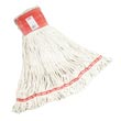 Rubbermaid [A153-06] Web Foot® Cotton/Synthetic Blend Wet Mop - 5" Headband - (6) Large Mop Heads RCPA153WHI