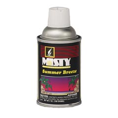 Amrep Misty® [A00209SB] Metered Aerosol Odor Deodorizer Dispenser Refill - Summer Breeze - (12) 7 oz. Cans