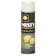 Amrep Misty® [A00238LP] Dry Deodorizer Premium Air Freshener - Lemon Peel - (12) 10 oz. Aerosol Cans