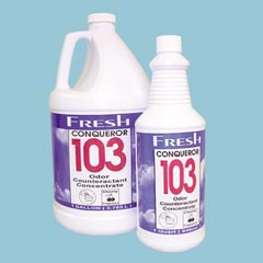 Fresh Products Conqueror 103 Odor Counteractant Concentrate - Gallon Bottle - Lemon FRS1WBLE