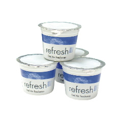 Fresh Products [313] Gel Air Freshener Dispenser Cabinet w/ Fan - Plastic - White