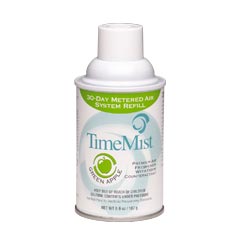 TimeMist® Premium Metered Aerosol Air Freshener 30-Day Refill - Green Apple - (12) 6.6 oz. Cans