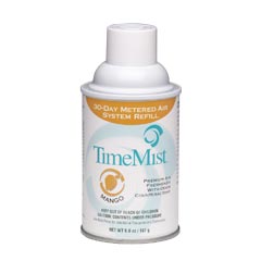 TimeMist® Premium Metered Aerosol Air Freshener 30-Day Refill - Mango - (12) 6.6 oz. Cans