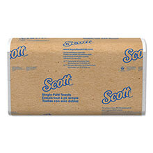 Scott Singlefold Hand Towels - White Paper - 250 Towels per Pack