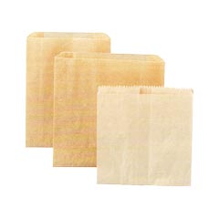HOSPECO [260] Kraft Waxed Paper Sanitary Napkin Wall Receptacle Liners - (500) 7.5" x 3.5" x 10.25" Bags