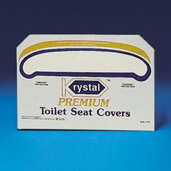 Krystal Premium Toilet Seat Covers - 5,000 Covers per Case KRYK5000
