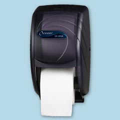 San Jamar Oceans™ Duett Toilet Tissue Dispenser SANR3590TBK