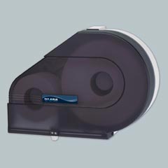 San Jamar Quantum® Jumbo Roll Bath Tissue Dispenser with Stub Roll Compartment SANR6500TBK