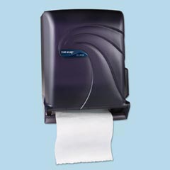 San Jamar Oceans™ Tear-N-Dry™ Touchless Roll Towel Dispenser - Black Pearl SANT1390TBK