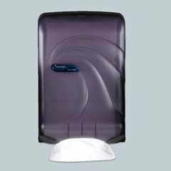 San Jamar Oceans™ Ultrafold Towel Dispenser - Transparent Black SANT1790TBK