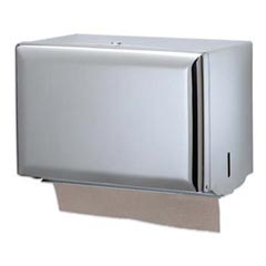 San Jamar T1950XC Mini C-fold/Multifold Towel Dispenser - Chrome