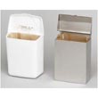 Hospital Specialty Convertible Floor Receptacle - White Plastic HOS250201W