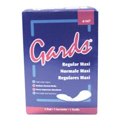 HOSPECO [8-248] Gards® Maxi Pads - Regular - Coin Vend - (250) #8 Pads