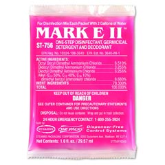 Stearns One Packs™ ST-756 Mark E II Disinfectant Germicidal Detergent &amp; Deodorant - (144) 1 fl. oz. Packets