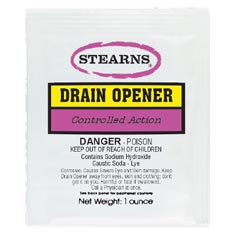 Stearns One Packs™ ST-730 Caustic Drain Opener - (72) 1 wt. oz. Packets
